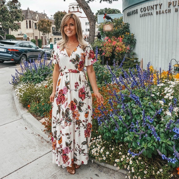 🌿 Through The Gardens Floral Maxi Dress - Picture 5 of 8